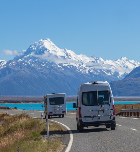 Camper Van on road